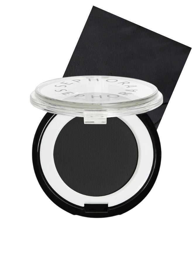 SEPHORA Collection Colorful Eyeshadow 607 Black Lace – Deep Black Matte Finish 0.035 oz / 0.99 g Highly Pigmented Pressed Powder Eyeshadow - Image 1